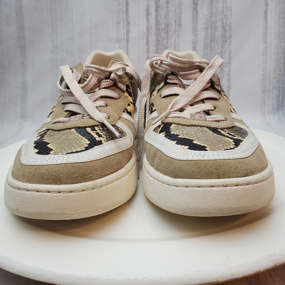 COACH Citysole Court Leather Sneaker - Beechwood/ Aurora Sz 10B - Picture 4 of 14